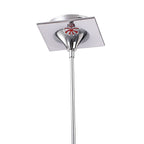 M1600 Ora Telescopic Convertible To Semi Flush 6 Light E27 Gloss Red/White Acrylic/Polished Chrome