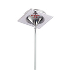 M1601 Ora Telescopic Convertible To Semi Flush 4 Light E27 Gloss Red/White Acrylic/Polished Chrome