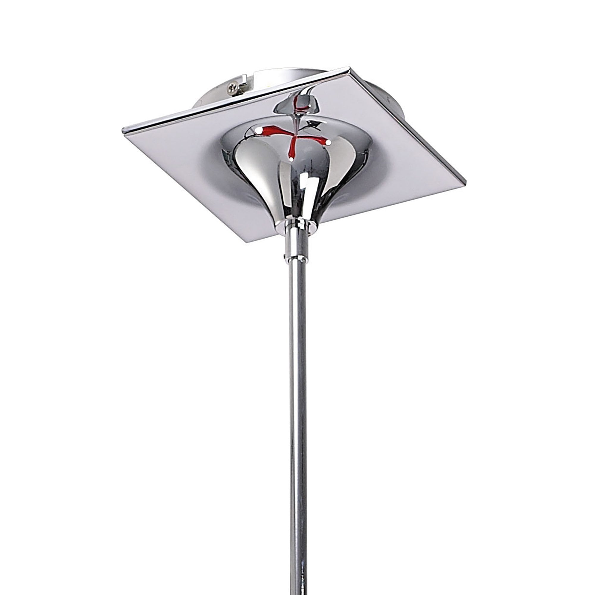 M1602 Ora Telescopic Convertible To Semi Flush 3 Light E27 Gloss Red/White Acrylic/Polished Chrome