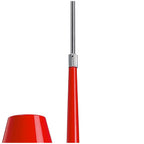 M1602 Ora Telescopic Convertible To Semi Flush 3 Light E27 Gloss Red/White Acrylic/Polished Chrome