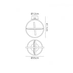 M5746 Orbital Ceiling Round 35cm 3 Ring 40W LED White
