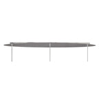 M5145 Organica Linear Pendant 3 Light E27 Line Gloss White/Polished Chrome