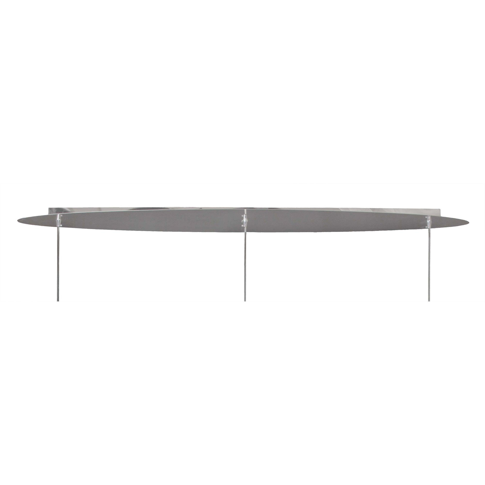 M5145 Organica Linear Pendant 3 Light E27 Line Gloss White/Polished Chrome