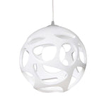M5145 Organica Linear Pendant 3 Light E27 Line Gloss White/Polished Chrome