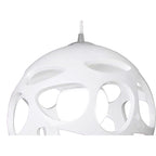 M5145 Organica Linear Pendant 3 Light E27 Line Gloss White/Polished Chrome