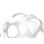 M5146 Organica Table Lamp 3 Light E27 Gloss White/Polished Chrome