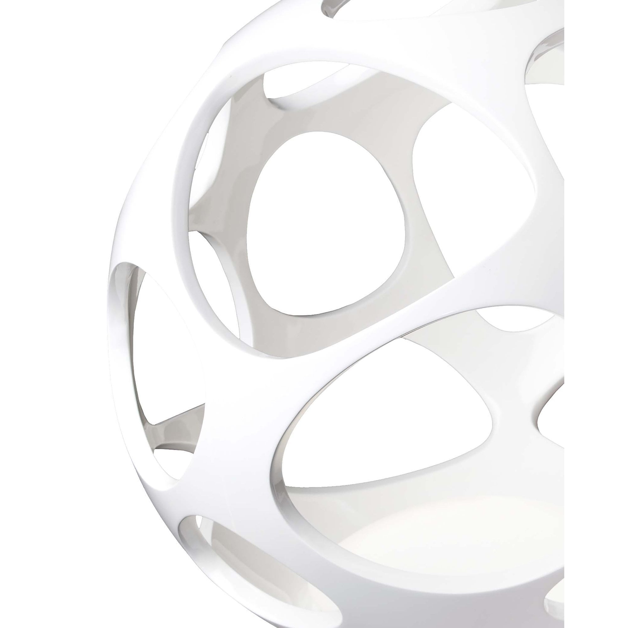 M5146 Organica Table Lamp 3 Light E27 Gloss White/Polished Chrome