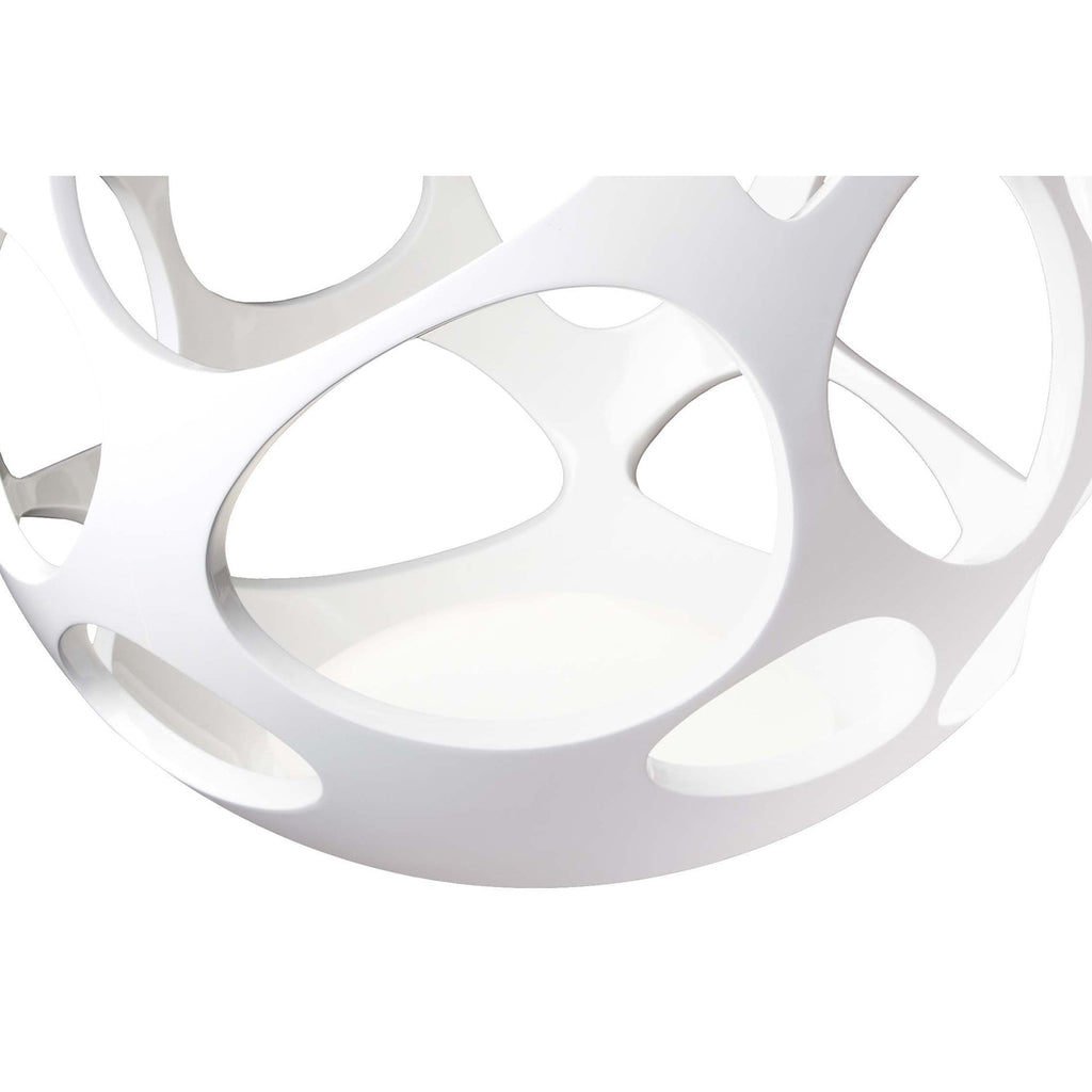 M5146 Organica Table Lamp 3 Light E27 Gloss White/Polished Chrome
