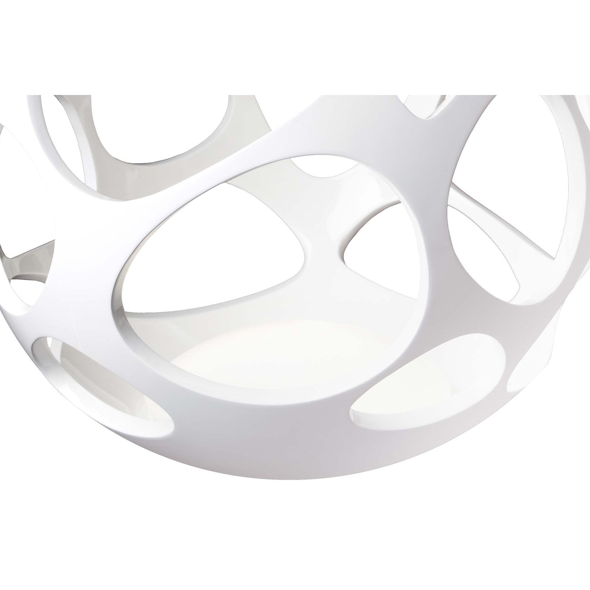 M5146 Organica Table Lamp 3 Light E27 Gloss White/Polished Chrome