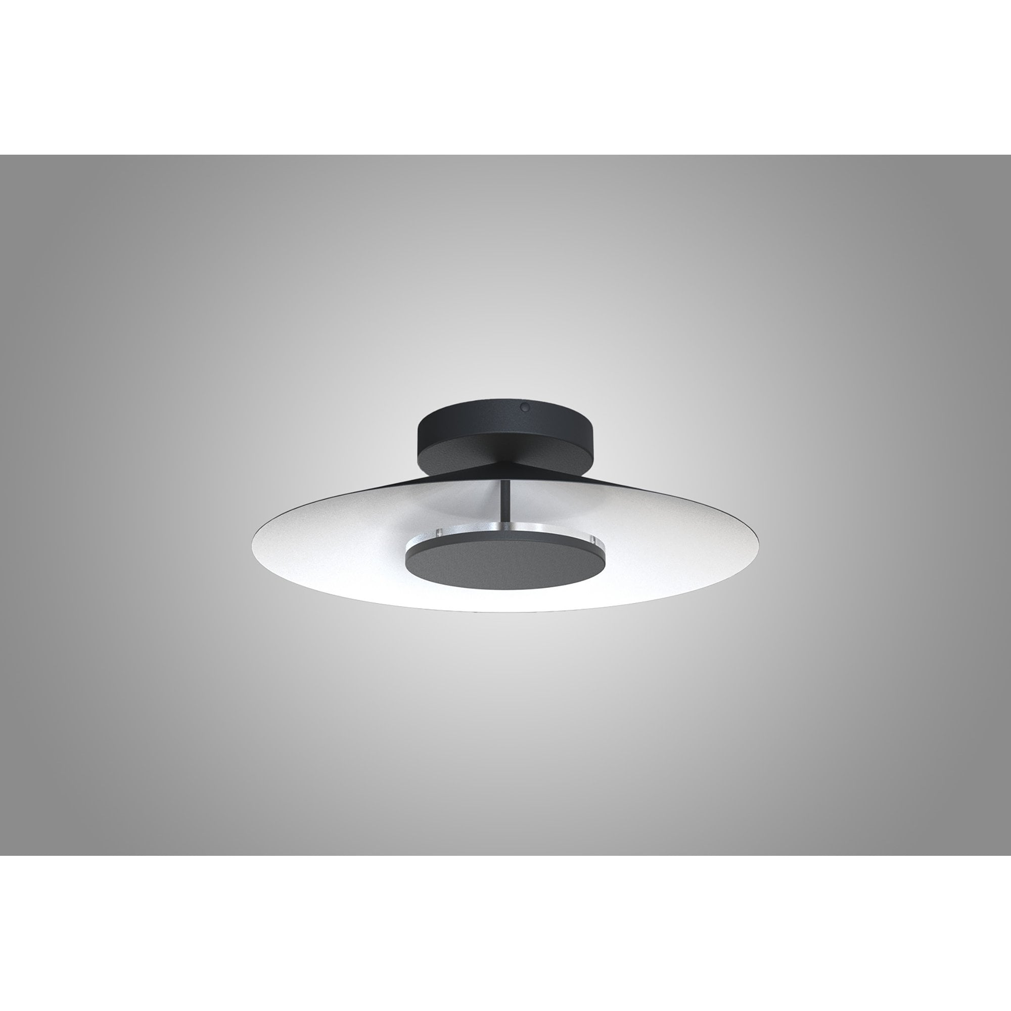M8122 Orion Ceiling 25cm Round 8W LED White/Black