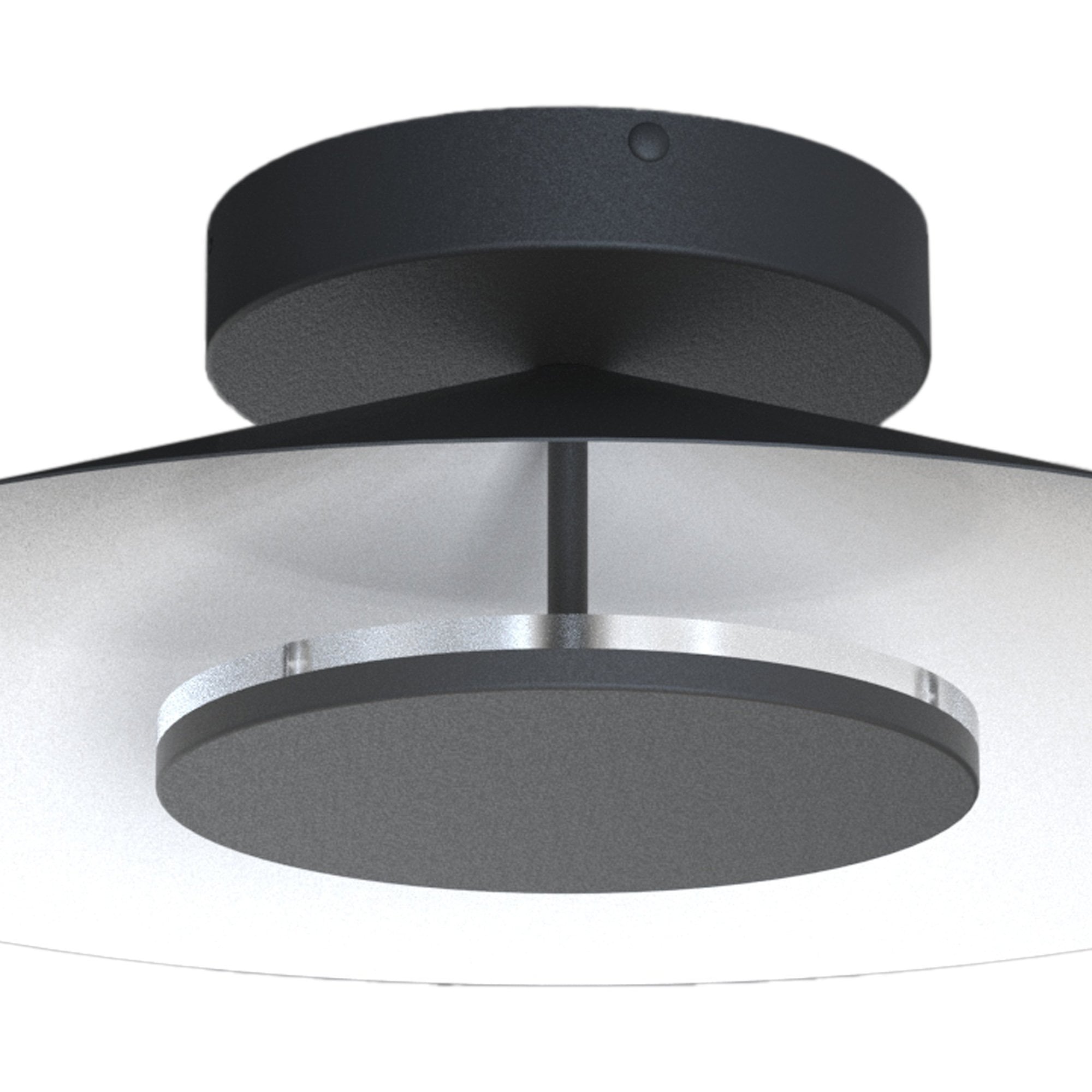 M8122 Orion Ceiling 25cm Round 8W LED White/Black