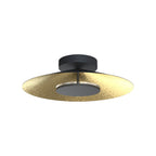 M8130 Orion Ceiling 55cm Round 24W LED Gold Leaf/Black