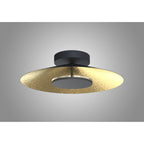M8130 Orion Ceiling 55cm Round 24W LED Gold Leaf/Black
