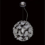 M0590 Otto Pendant 41 Light G4 Sphere Polished Chrome/Frosted Glass