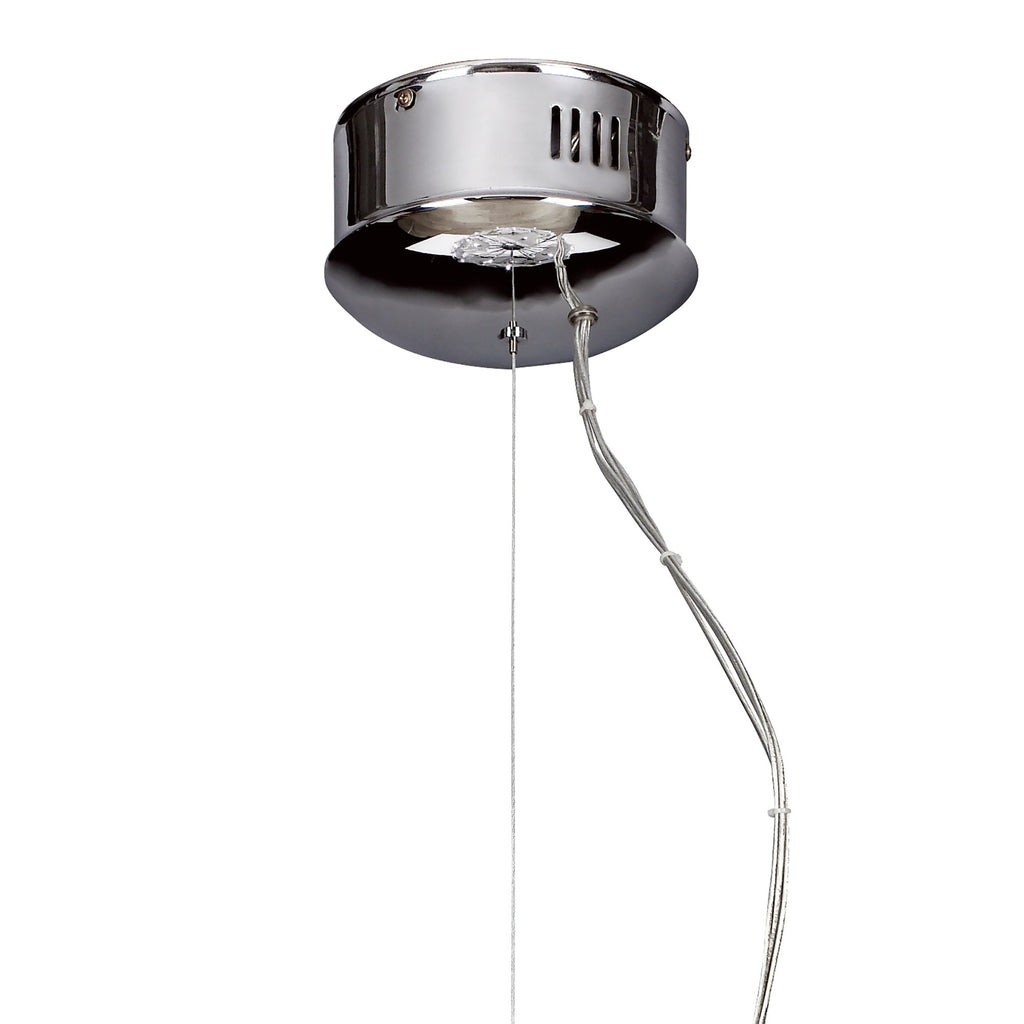 M0590 Otto Pendant 41 Light G4 Sphere Polished Chrome/Frosted Glass