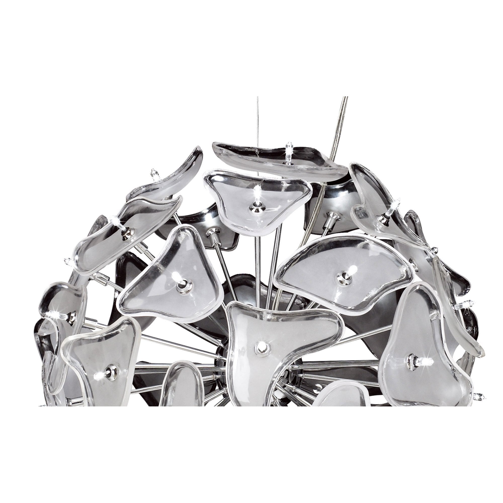 M0590 Otto Pendant 41 Light G4 Sphere Polished Chrome/Frosted Glass