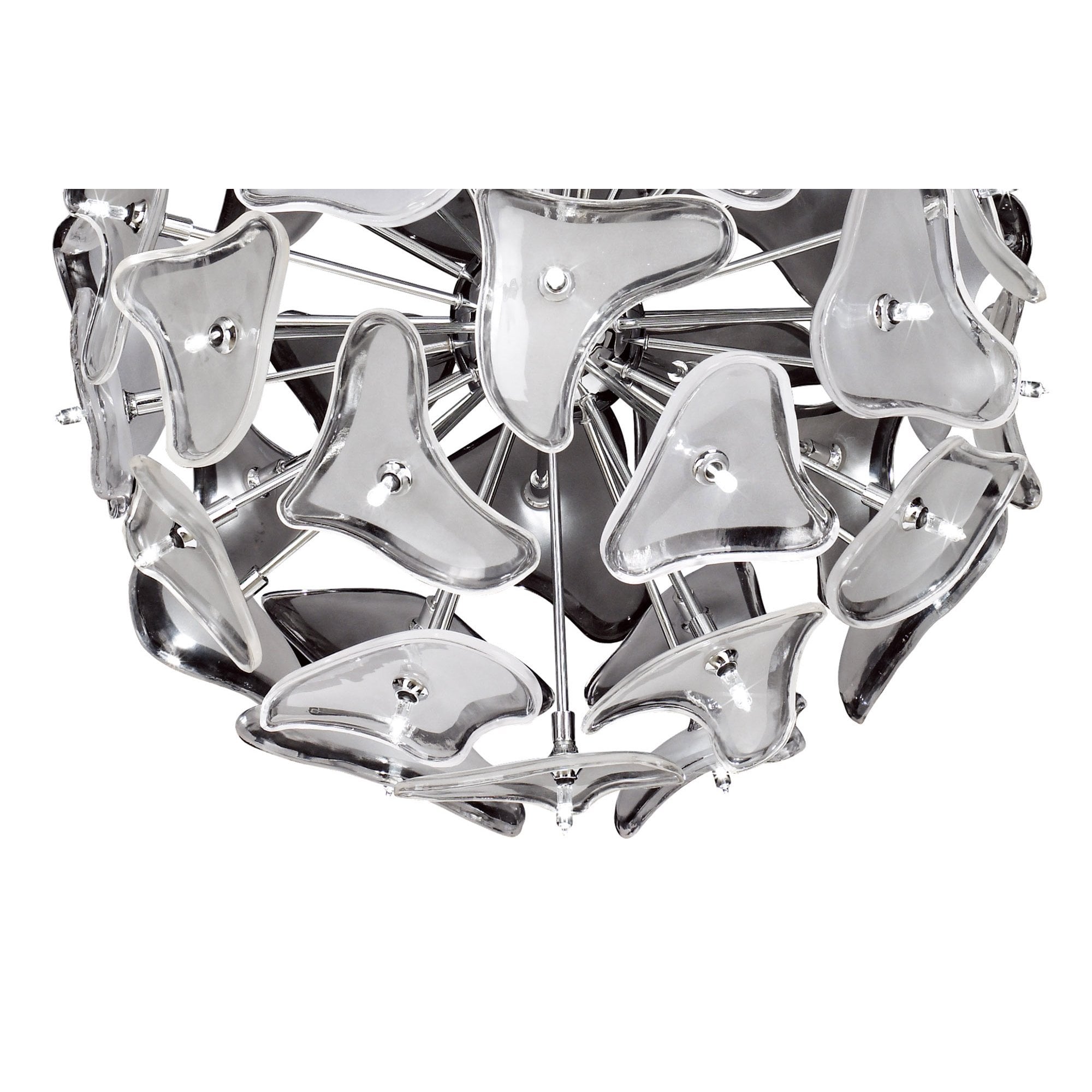 M0590 Otto Pendant 41 Light G4 Sphere Polished Chrome/Frosted Glass