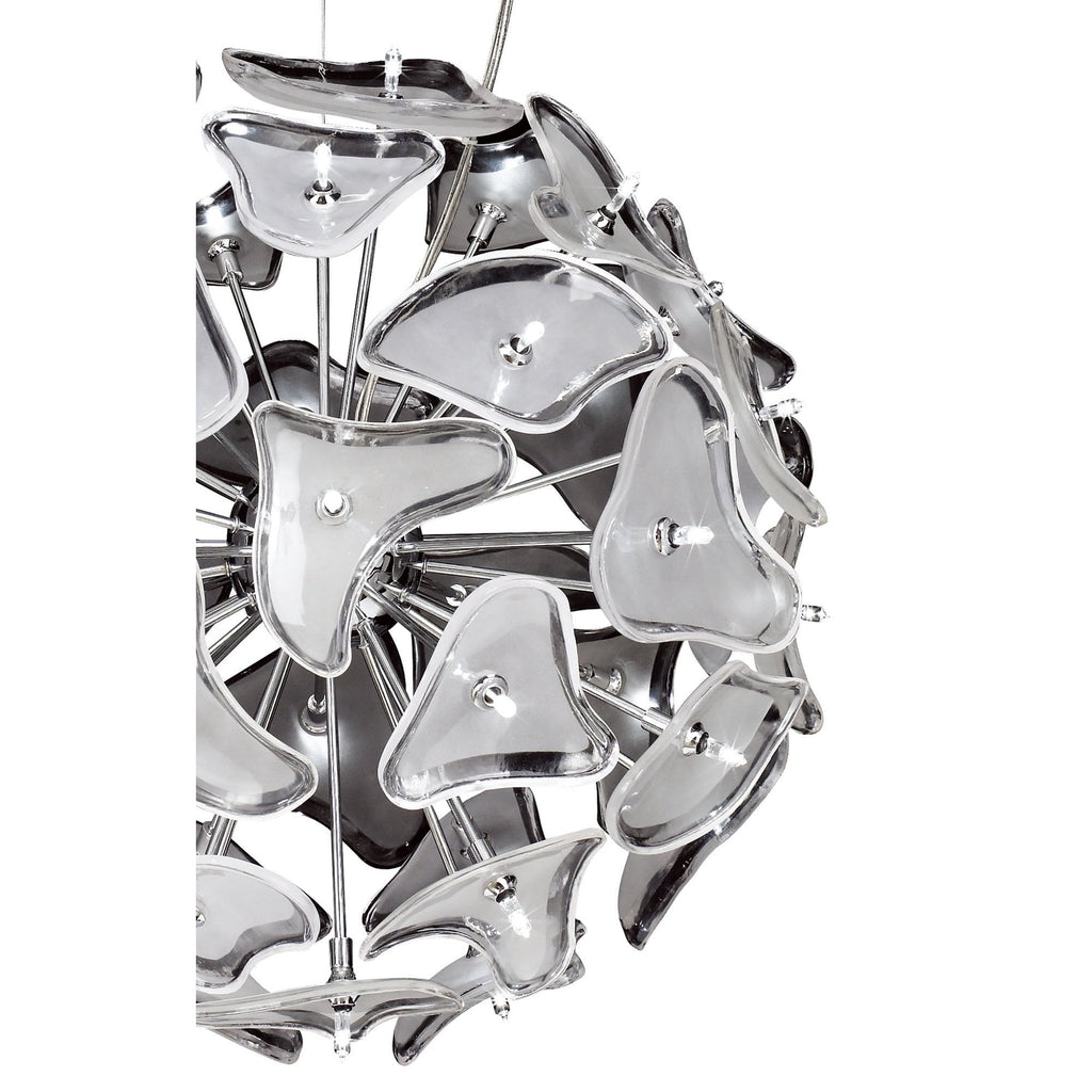 M0590 Otto Pendant 41 Light G4 Sphere Polished Chrome/Frosted Glass