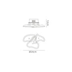 M0592 Otto Ceiling/Wall 3 Light G4 Round Polished Chrome/Frosted Glass