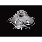 M0592 Otto Ceiling/Wall 3 Light G4 Round Polished Chrome/Frosted Glass