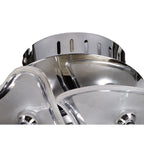 M0592 Otto Ceiling/Wall 3 Light G4 Round Polished Chrome/Frosted Glass