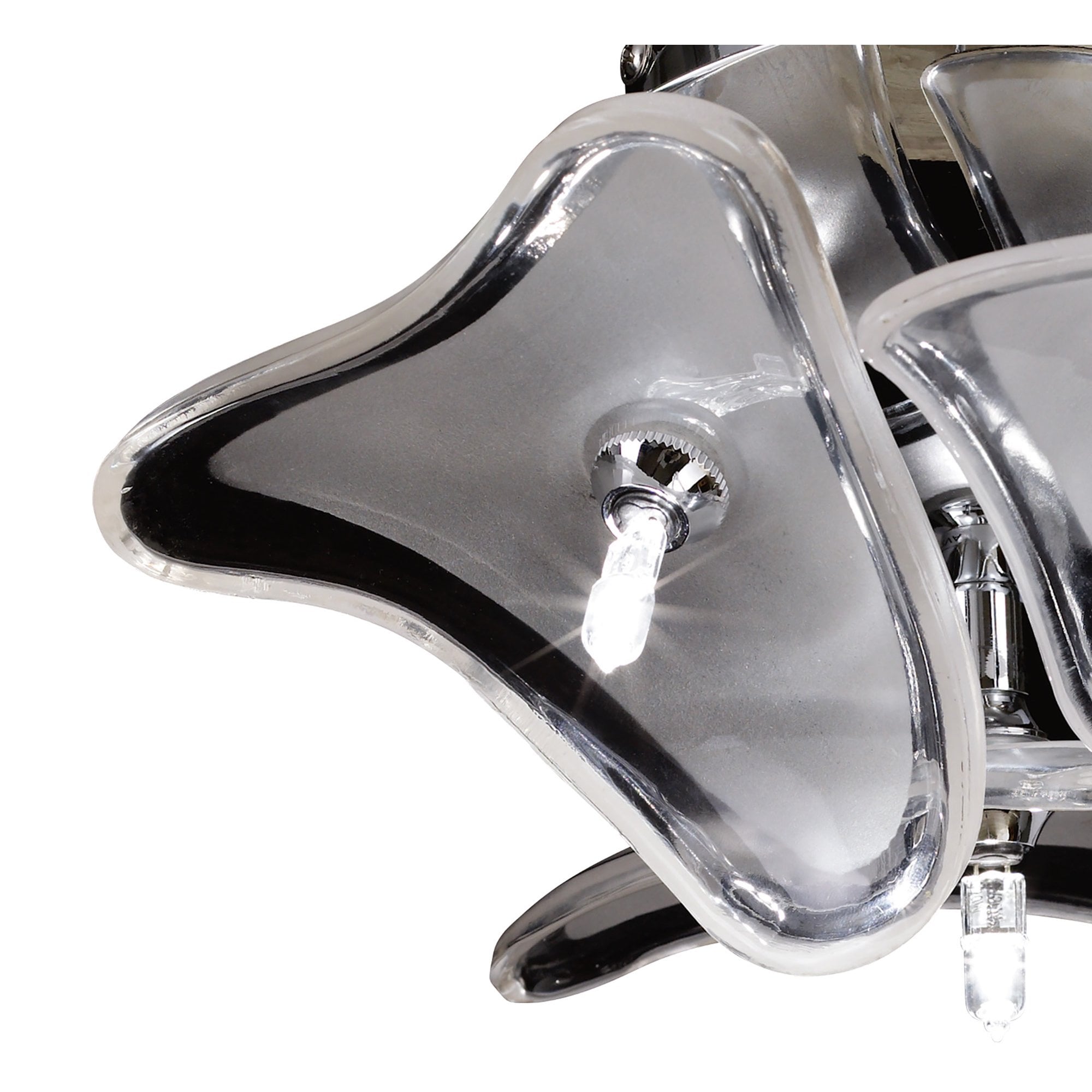 M0592 Otto Ceiling/Wall 3 Light G4 Round Polished Chrome/Frosted Glass