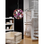 M0593 Otto Ceiling/Wall 2 Light G4 Bar Polished Chrome/Frosted Glass
