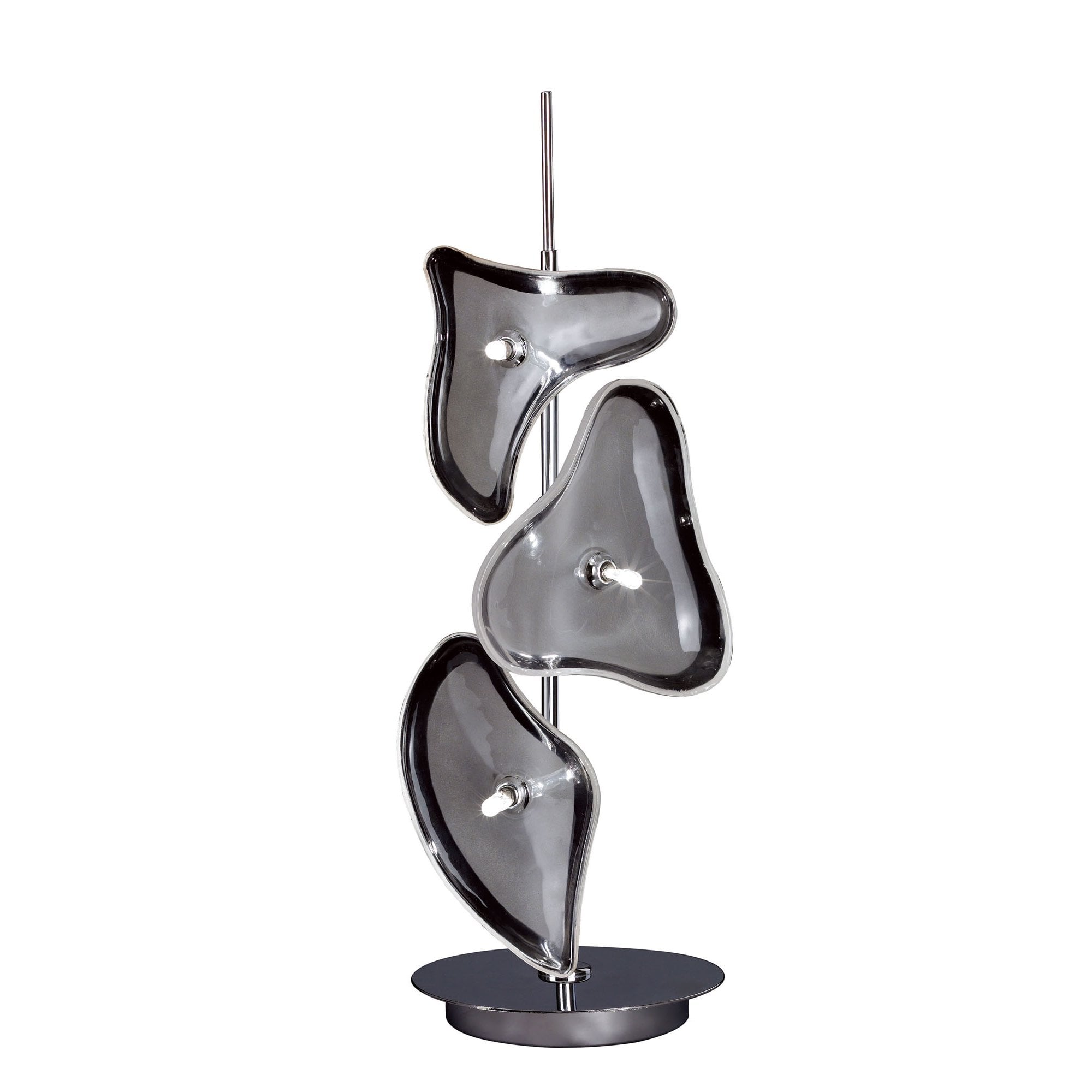 M0598 Otto Table Lamp 3 Light G4 Polished Chrome/Frosted Glass