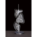 M0598 Otto Table Lamp 3 Light G4 Polished Chrome/Frosted Glass