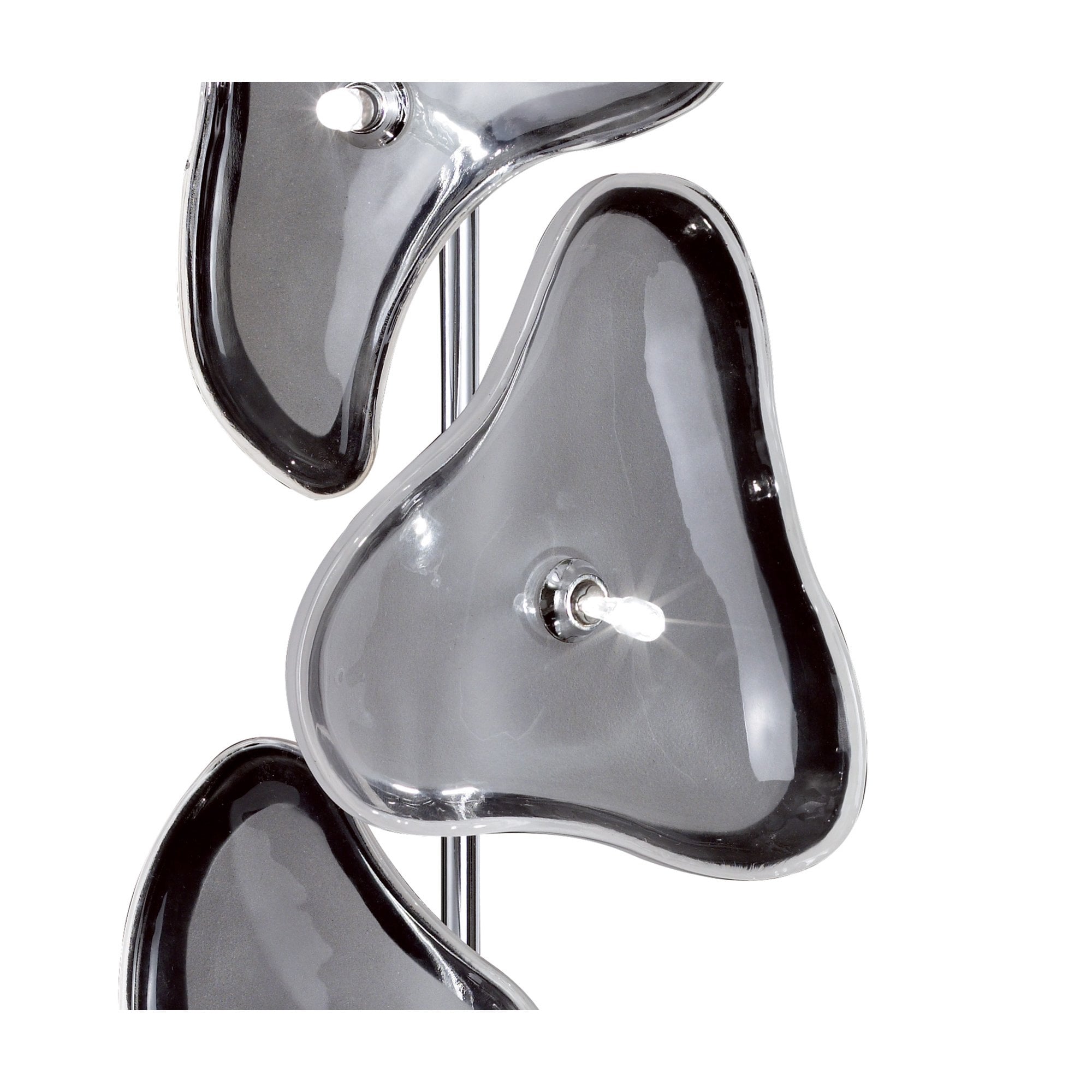 M0598 Otto Table Lamp 3 Light G4 Polished Chrome/Frosted Glass