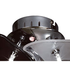 M0704 Otto Ceiling/Wall 3 Light G4 Round Polished Chrome/Frosted Glass/Black Glass