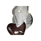 M0705 Otto Ceiling/Wall 2 Light G4 Bar Polished Chrome/Frosted Glass/Black Glass