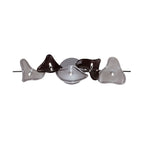 M0707 Otto Ceiling/Wall 5 Light G4 Bar Polished Chrome/Frosted Glass/Black Glass