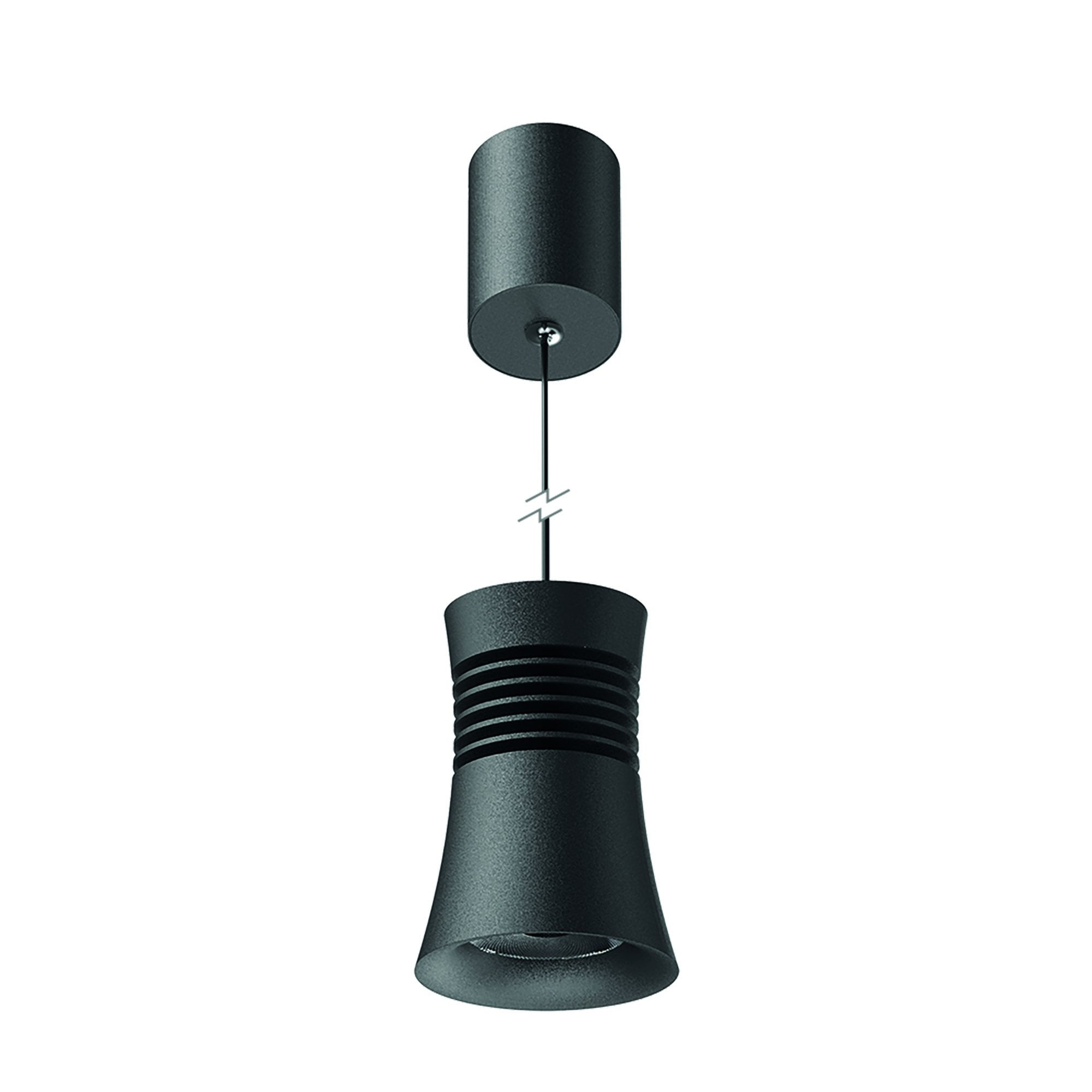 M7787 Pagoda Pendant 12.5W LED Black