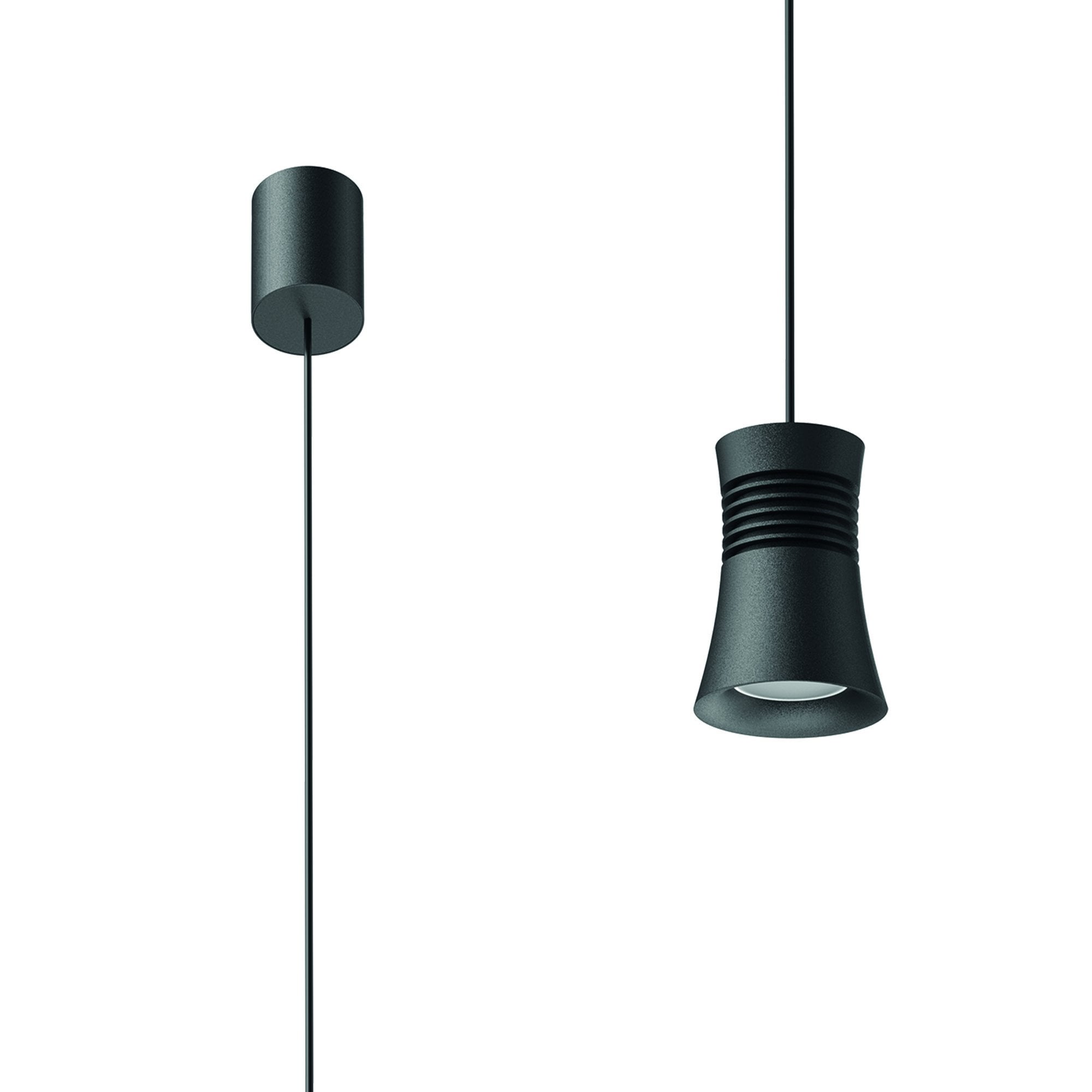 M7791 Pagoda Pendant 1 Light Black