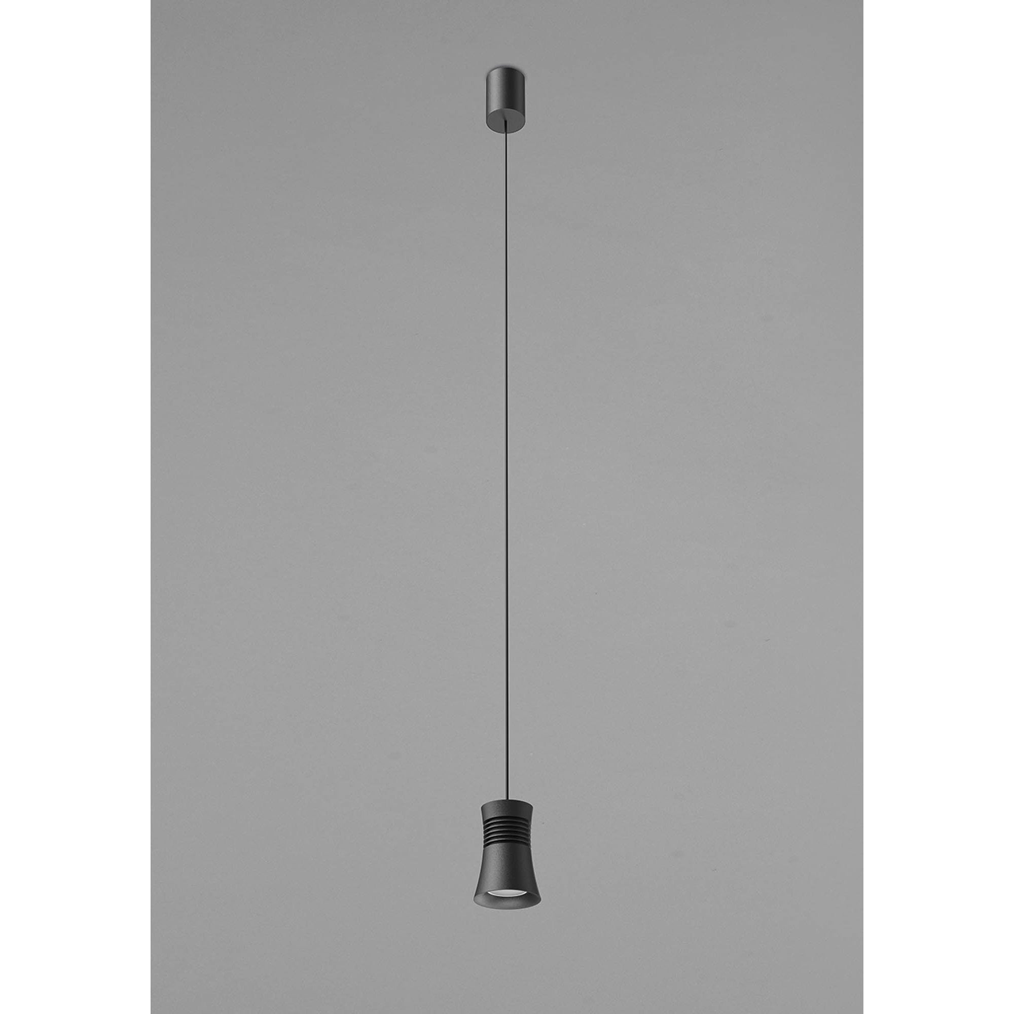 M7791 Pagoda Pendant 1 Light Black