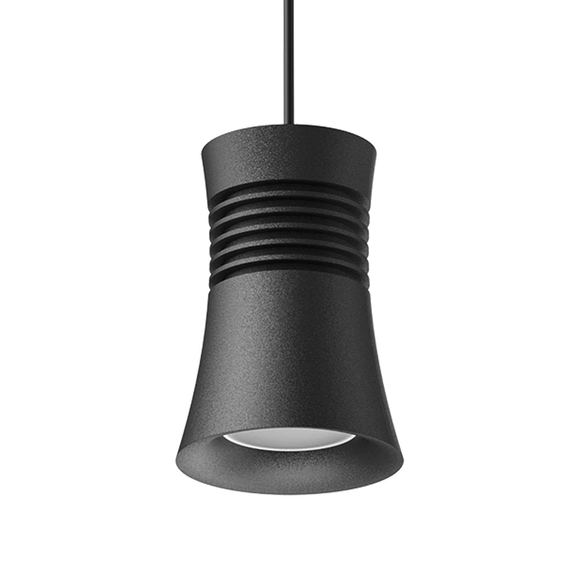 M7791 Pagoda Pendant 1 Light Black