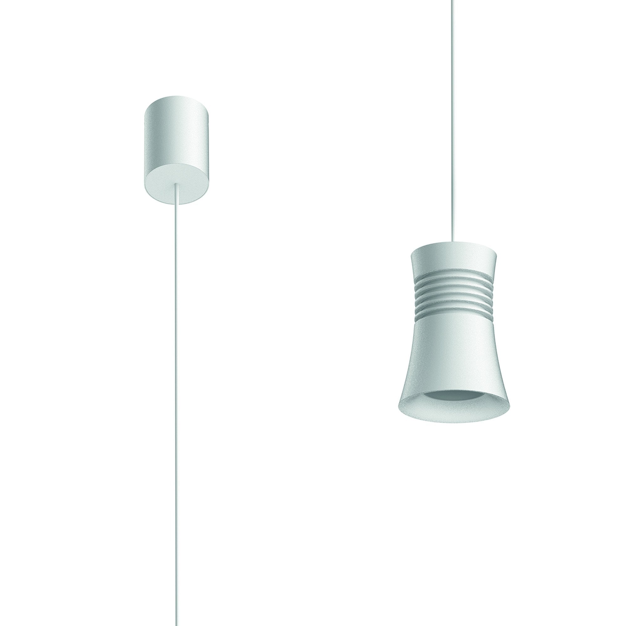 M7790 Pagoda Pendant 1 Light White