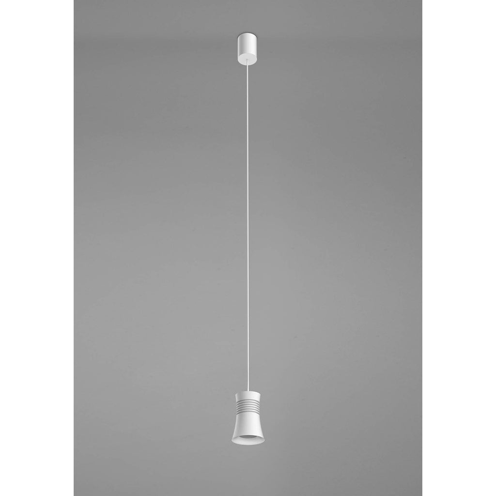 M7790 Pagoda Pendant 1 Light White