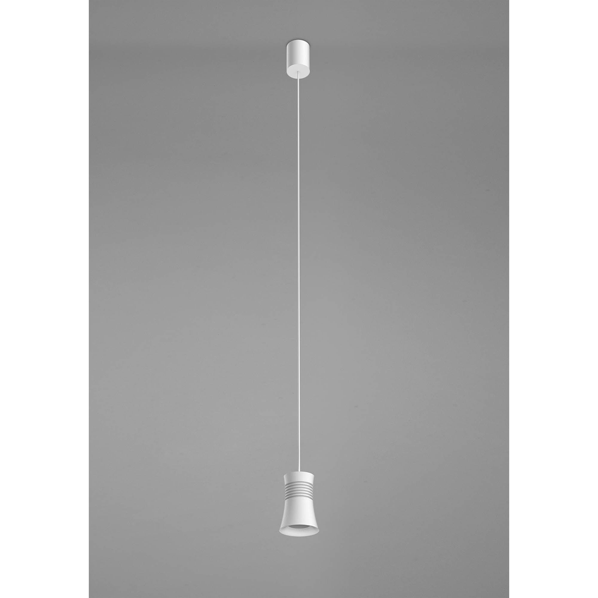 M7790 Pagoda Pendant 1 Light White