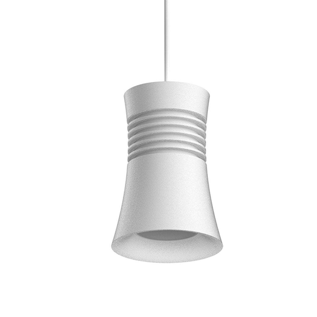 M7790 Pagoda Pendant 1 Light White