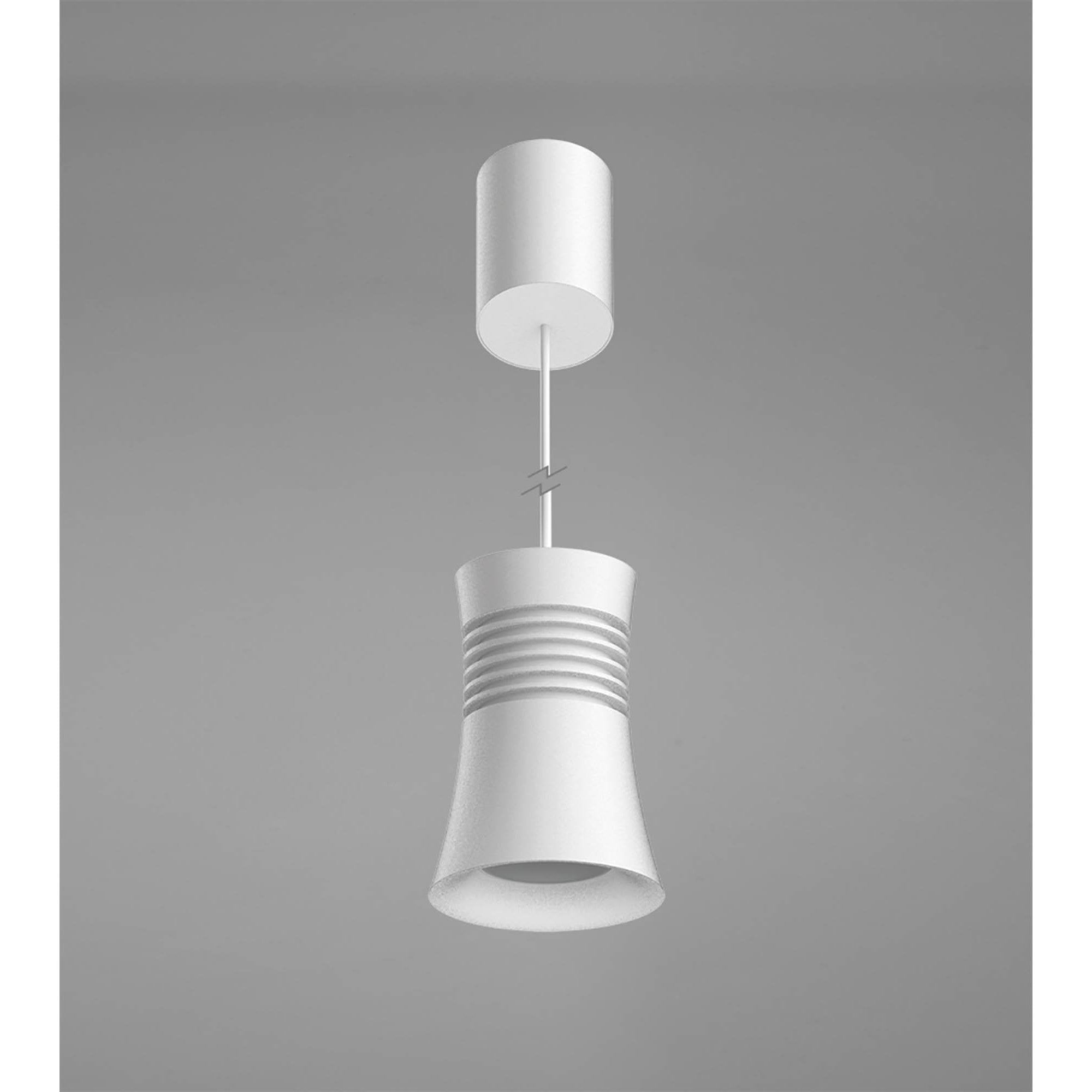 M7790 Pagoda Pendant 1 Light White