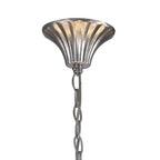 M6207/CS Paola Pendant 95cm Round 8 Light Silver Painting Cream Shades