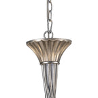 M6207/CS Paola Pendant 95cm Round 8 Light Silver Painting Cream Shades