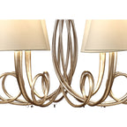 M6207/CS Paola Pendant 95cm Round 8 Light Silver Painting Cream Shades