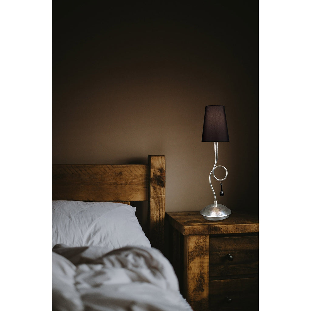 M0548 Paola Wall Lamp 1 Light E14 Gold Painted Cream Shade & Amber Glass Droplets