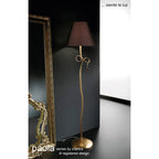 M0538/CS Paola Wall Lamp 1 Light E14 Silver Painted Cream Shade & Black Glass Droplets