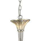M6208/CS Paola Pendant 70cm Round 5 Light Silver Painting Cream Shades