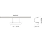M6384 Paracuru Wall Lamp/Picture Light 18W Polished Chrome