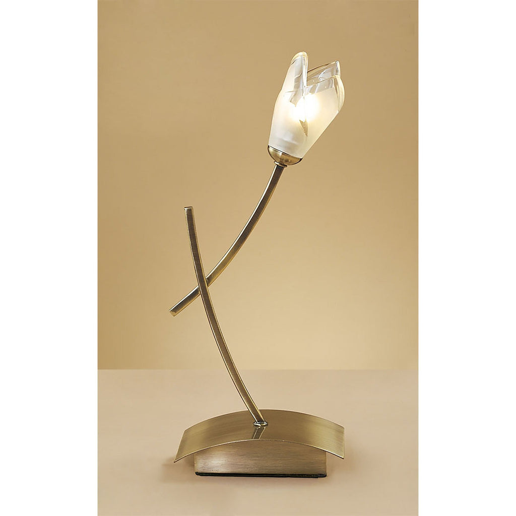 M0194AB Pietra Table Lamp 1 Light G9 Antique Brass